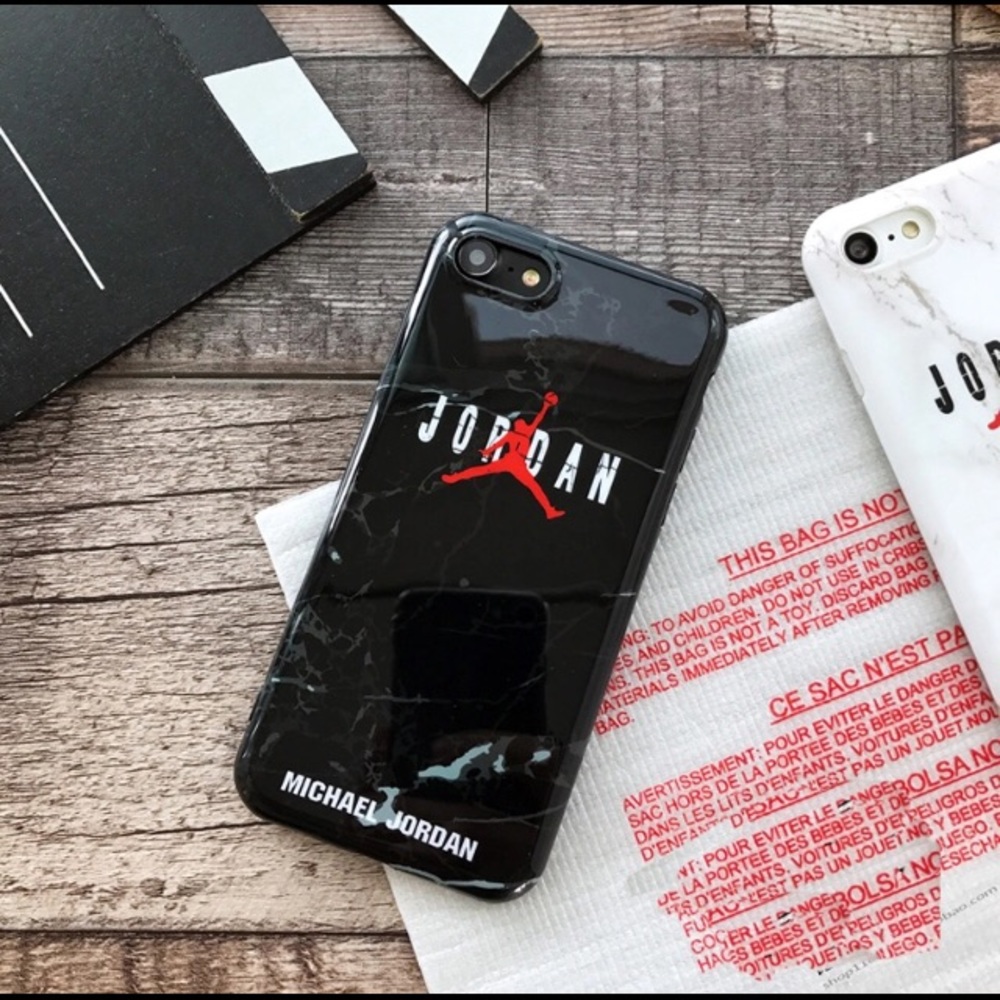 New Air Jordan jump an iPhone case cover Black